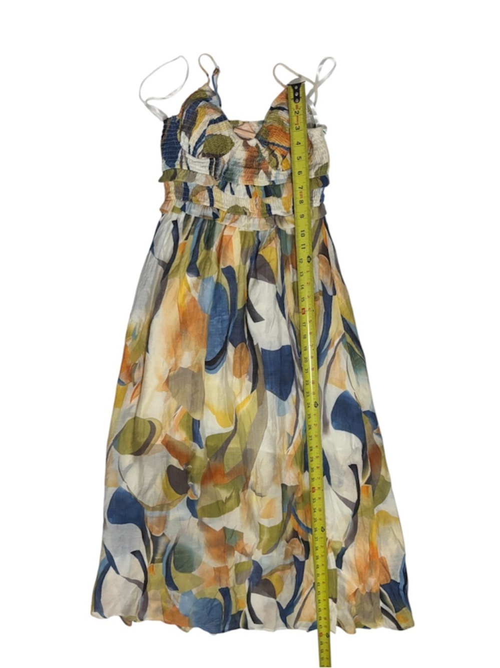 SAGE + PAIGE Women’s Multicolor Abstract Radiance Maxi Dress - Picture 13 of 13